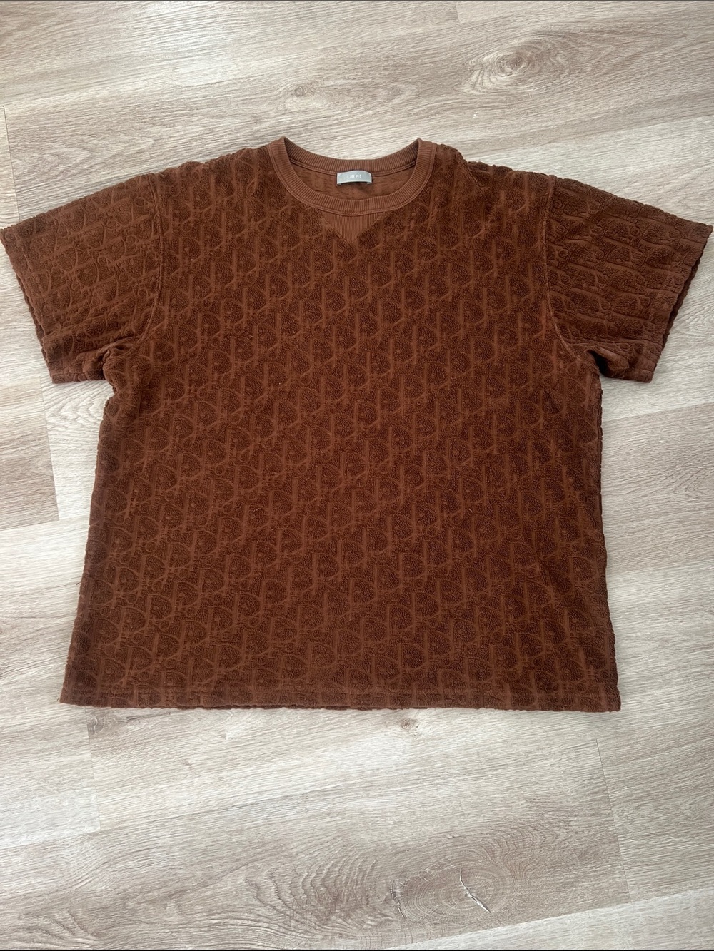Dior Brown Monogram Short Sleeve Terry Shirt
